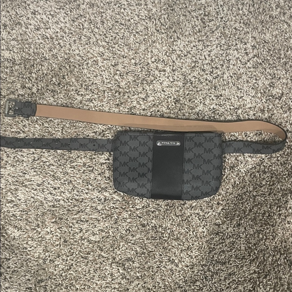 Michael Kors Gray and Black belt bag/fanny pack